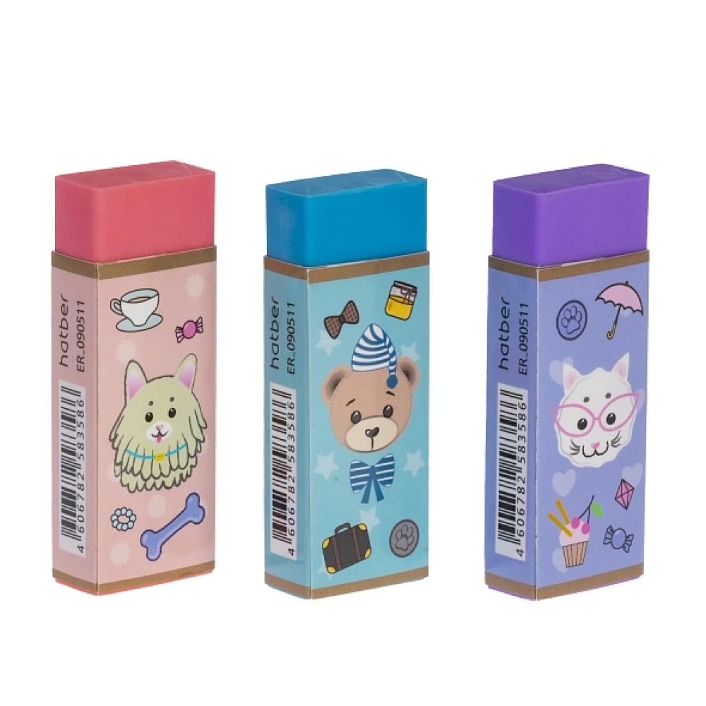 Eraser - Teddy Friends, assorted