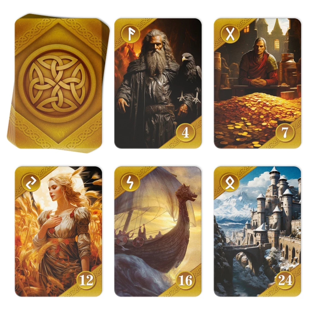 Orakel Skandinavisch - Runen des Älteren Futhark, 25 Karten