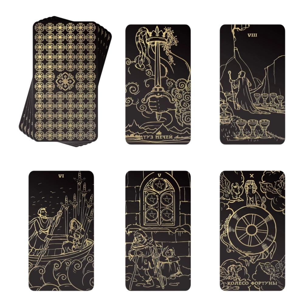 Tarot - Classic, golden, 78 cards