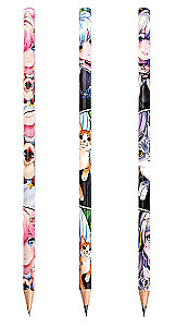 Graphite Pencil - Anime with Cats, Assorted
