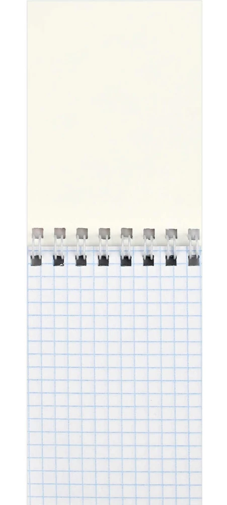 Notepad - Brunette with Cat, A7, 40 sheets, grid