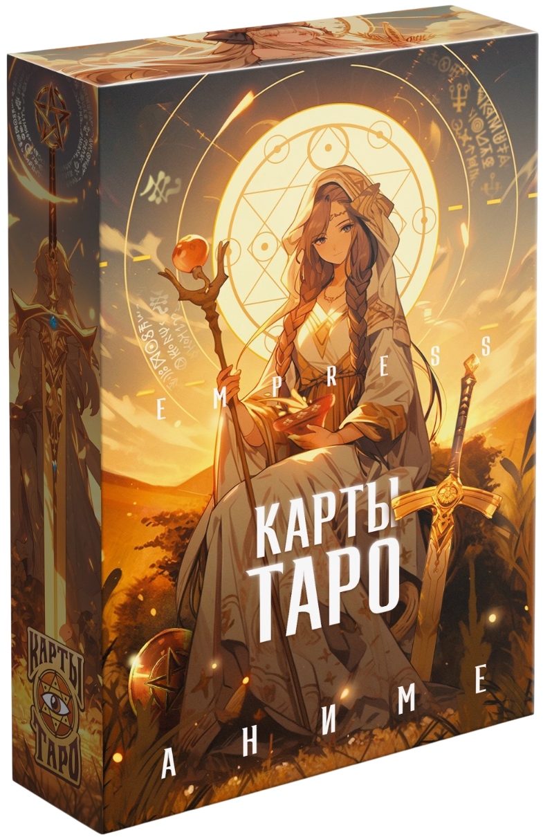 Tarot - Cesarzowa. Anime, 78 kart