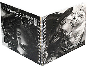 Flip Sketchpad - Girl with Cat, 80 Sheets