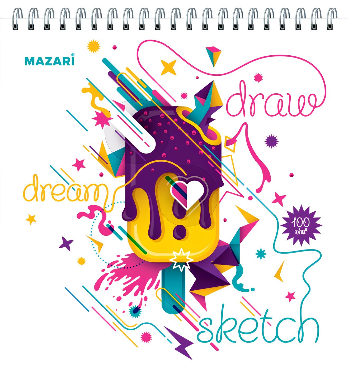 Sketchbook - Ice Cream, 60 sheets