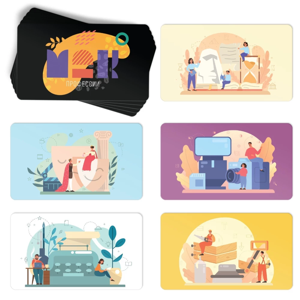 Metaphorical Associative Cards - Professions, 50 Cards