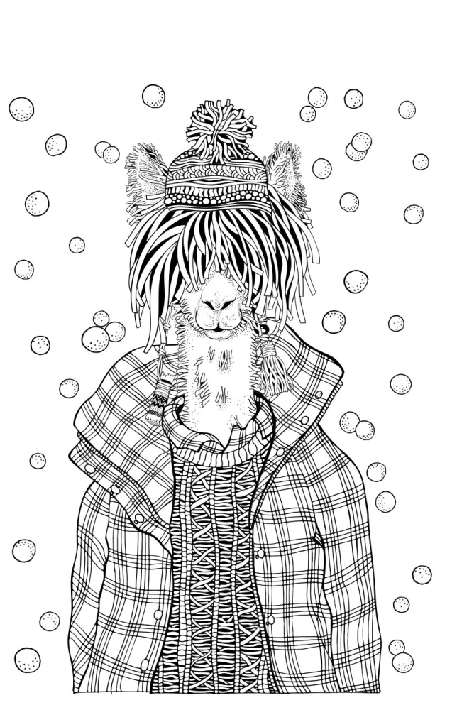 Zeit für Hygge. Mini-Malbuch-Anti-Stress für Kreativität und Inspiration