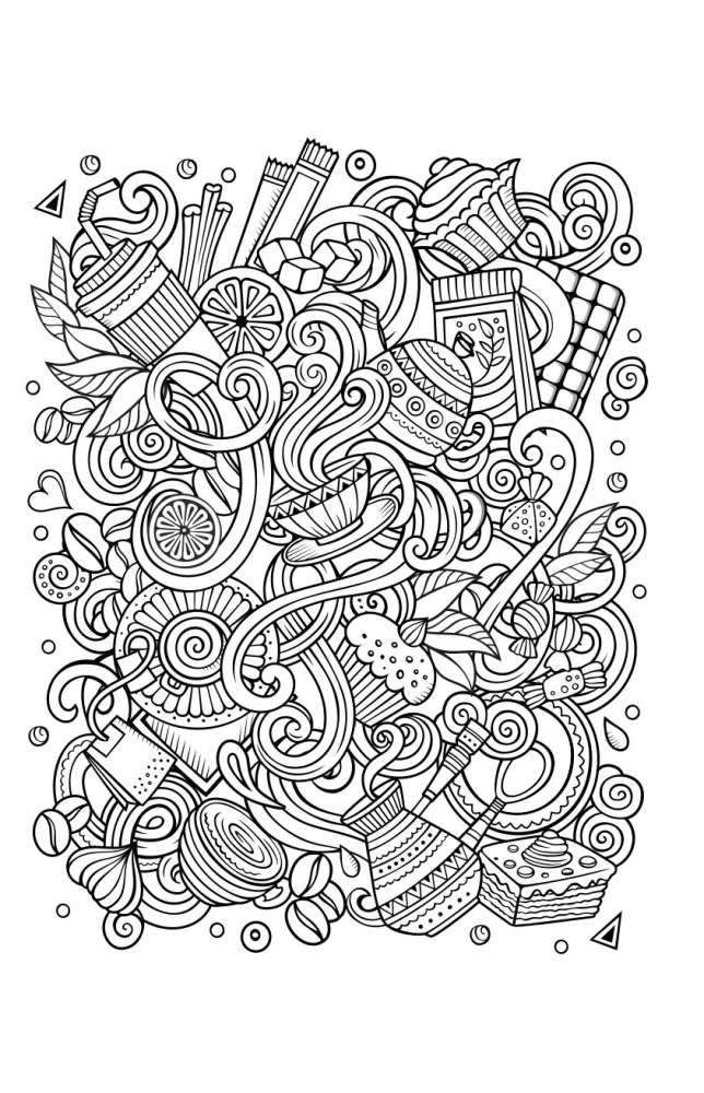 Zeit für Hygge. Mini-Malbuch-Anti-Stress für Kreativität und Inspiration