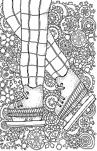 Zeit für Hygge. Mini-Malbuch-Anti-Stress für Kreativität und Inspiration