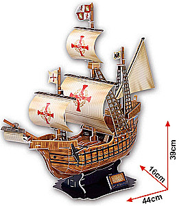 3D puzzle - Statek. Santa Maria. 113 elementów