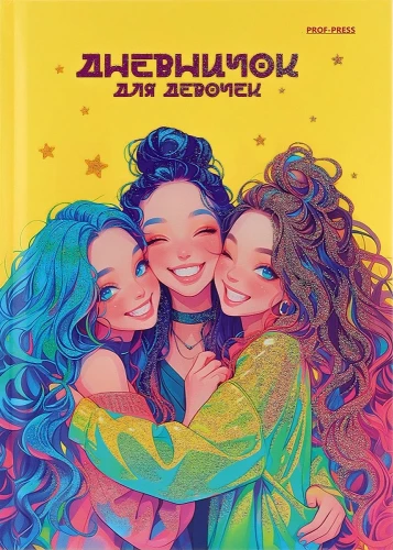 Diary for Girls - Cheerful Friends, A5, 64 sheets