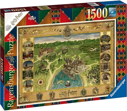 Puzzle of the Hogwarts Map. 1500 pieces
