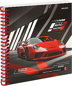 Notebook - Gorgeous Car, A6, 80 sheets, grid