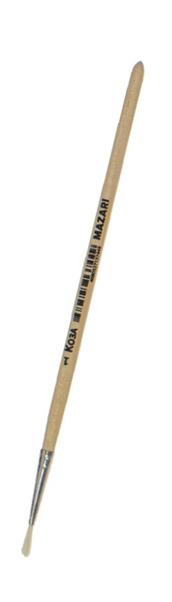 Pędzel z włosia kozy - nr 1