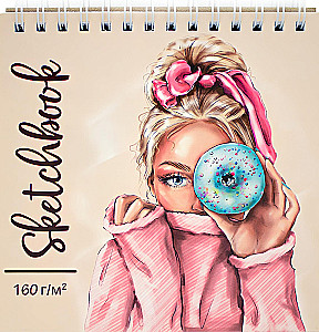 Skizzenbuch - Donut, 60 Blatt