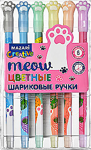 Ballpoint Pen Set - Paws, Colored