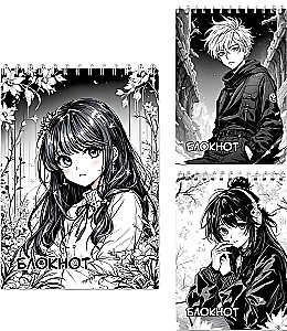 Notizblock - Anime, A6, 40 Blatt, kariert, sortiert