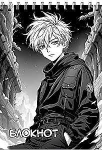 Notizblock - Anime, A6, 40 Blatt, kariert, sortiert