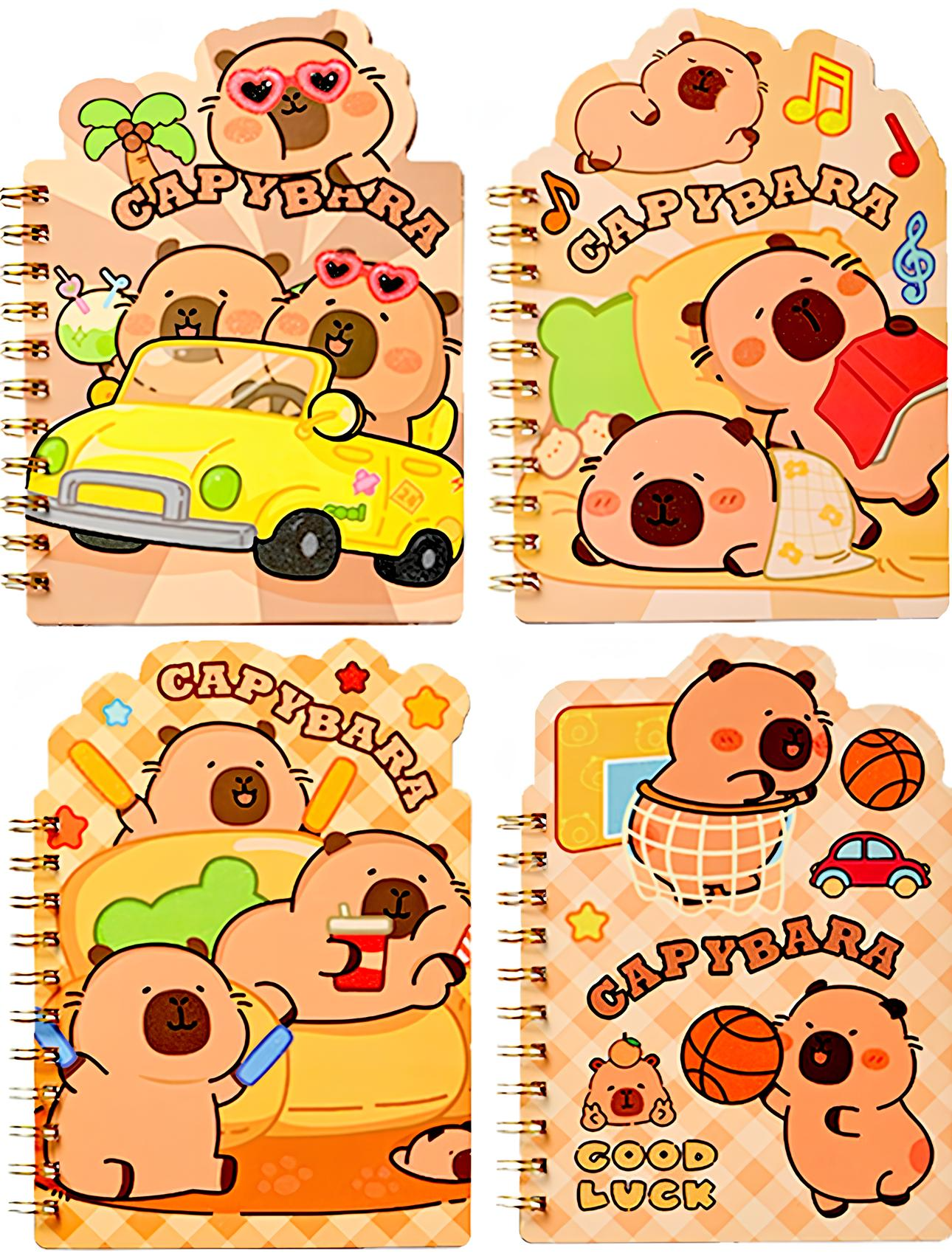 Notepad - Capybara, 50 sheets, ruled, assorted