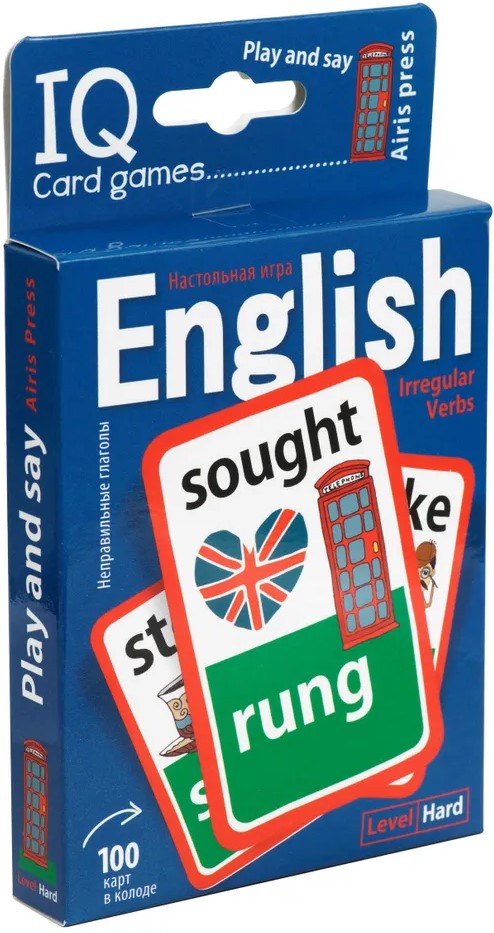 Kartenset Englisch. Unregelmäßige Verben (100 Karten)