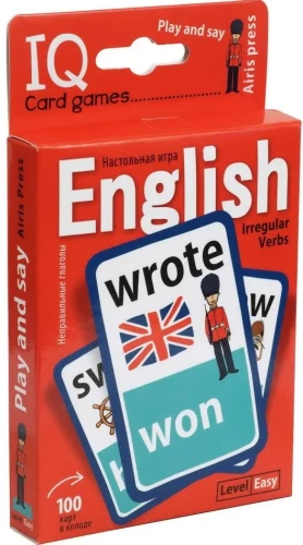 Набор карточек English. Irregular Verbs (100 карточек)