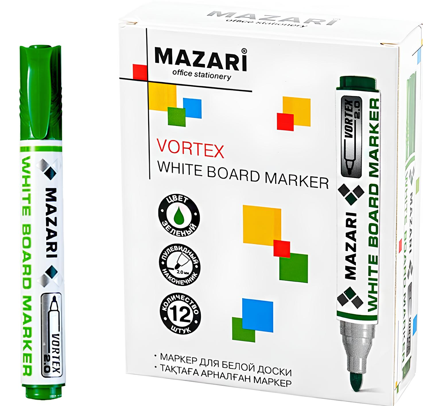 Marķieris baltajai tāfelītei - Vortex, zaļš