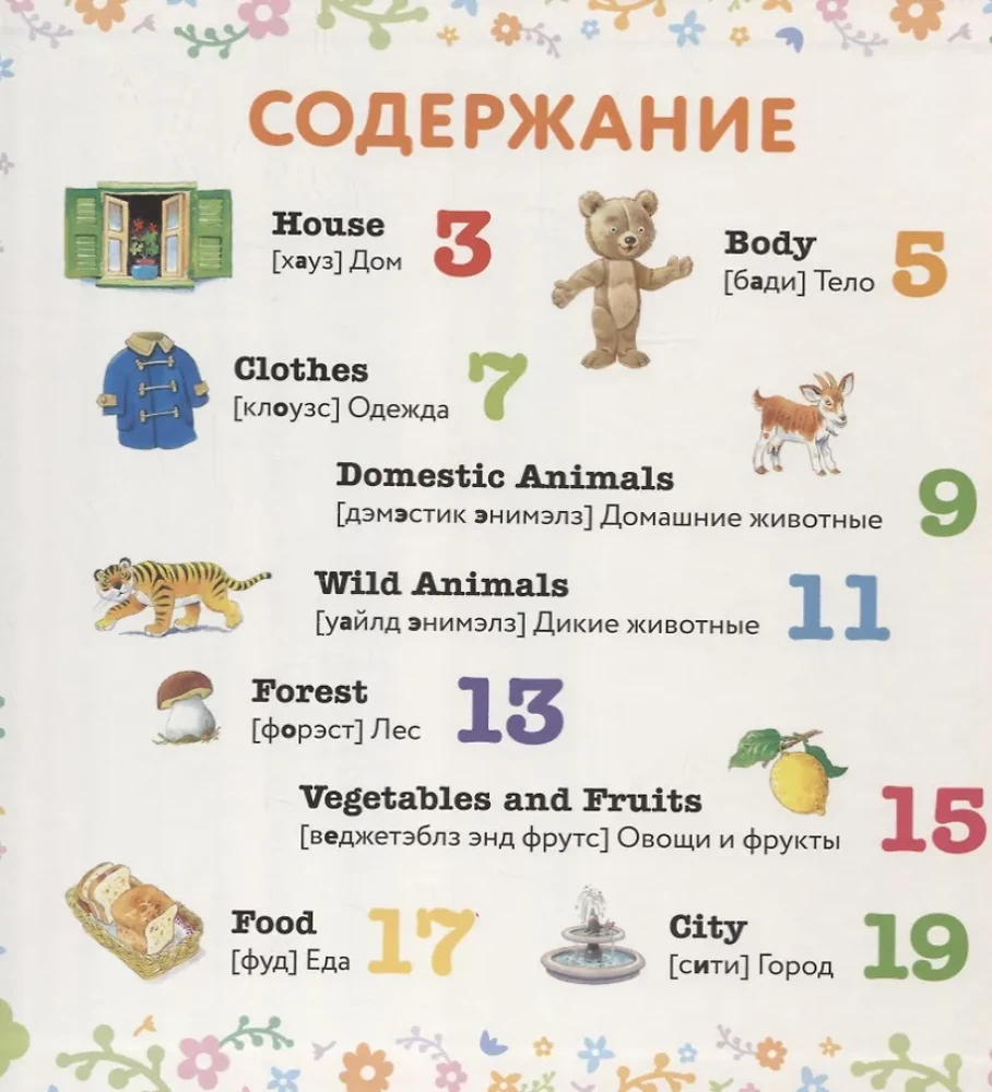 Английский в картинках для малышей