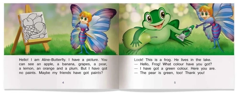 Aline-Butterfly and Her Picture = Biedronka Aline i jej obraz