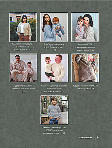 Wolne szydełkowanie. Delikatny dzianina na drutach. Family look