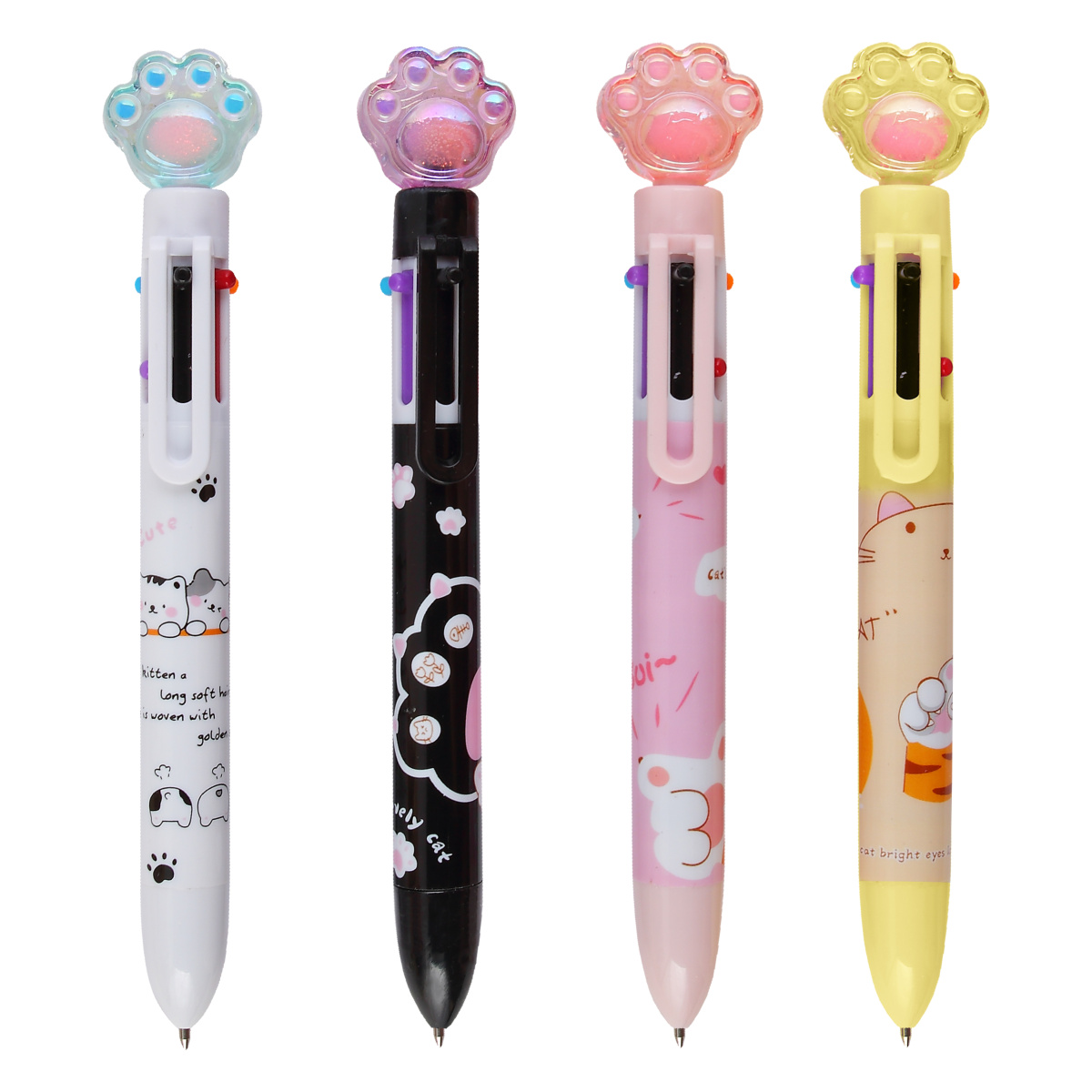 Ручка шариковая - Лапка, цветная, в ассортименте