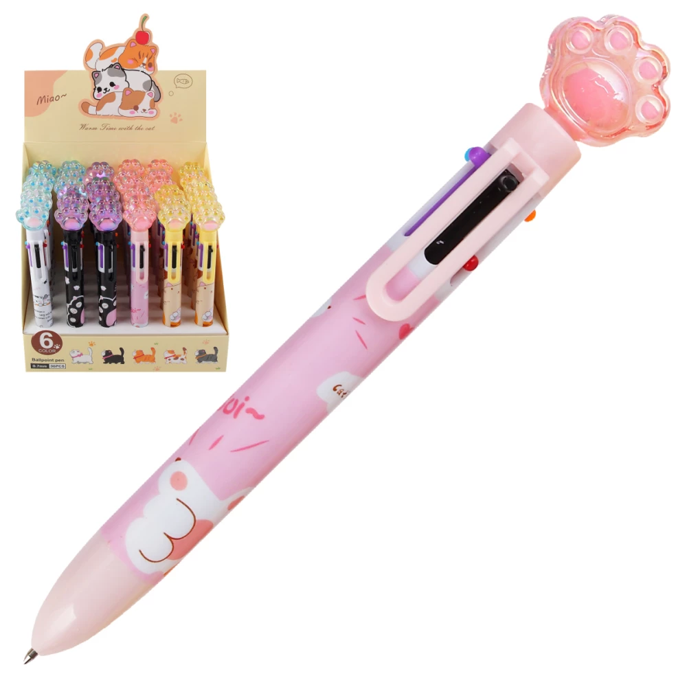 Ballpoint pen - Paw, colorful, assorted