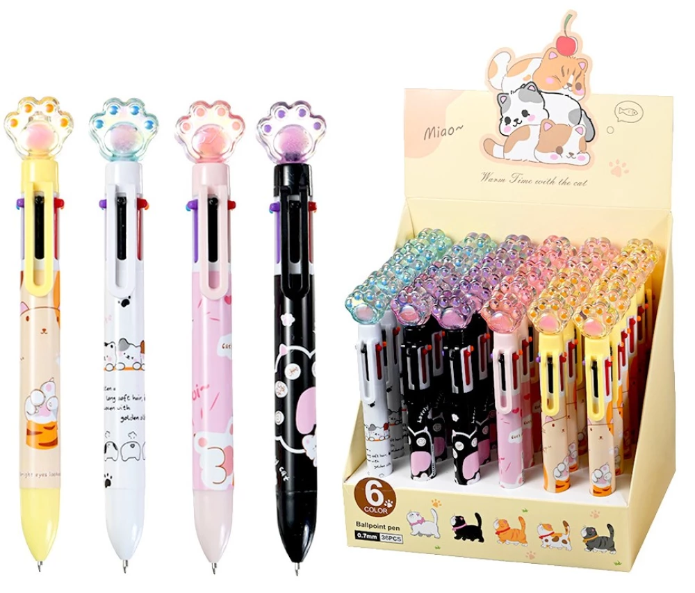 Ballpoint pen - Paw, colorful, assorted