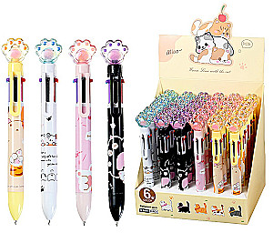 Ballpoint pen - Paw, colorful, assorted