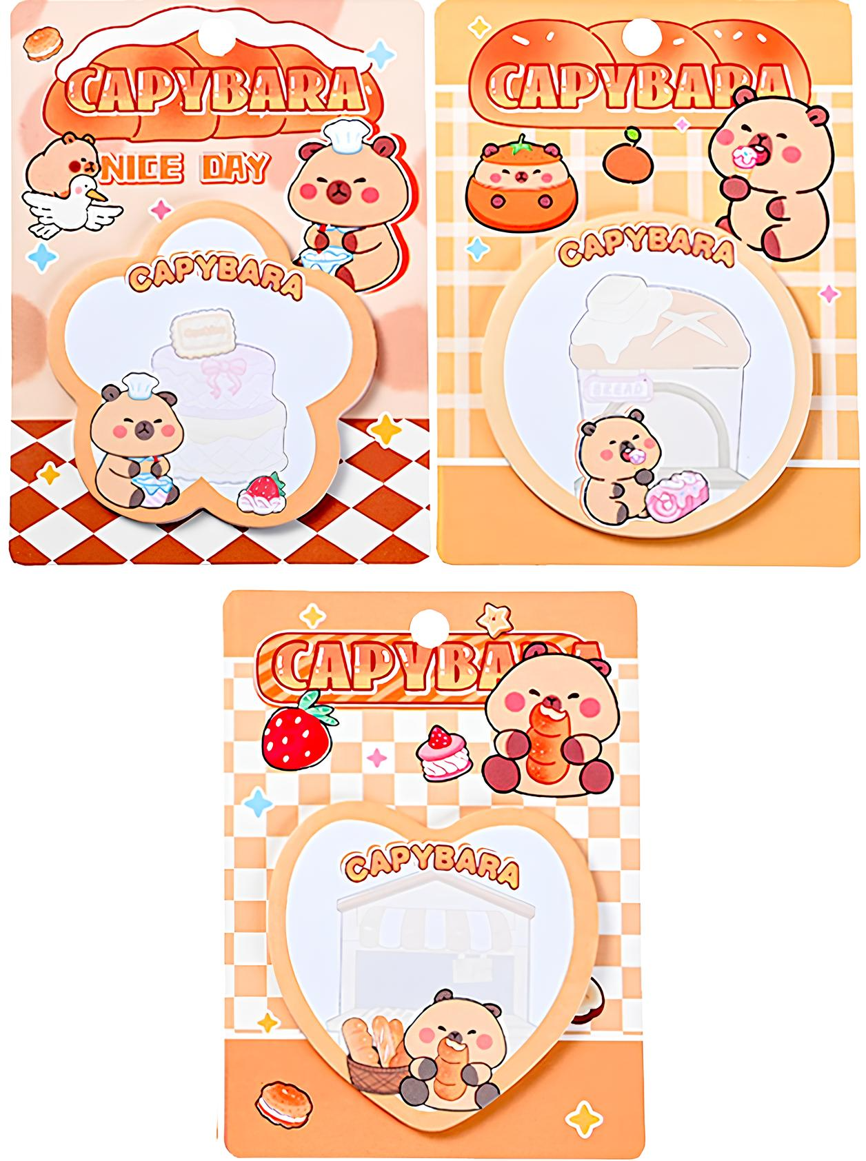 Sticky Notes - Capybara, assorted