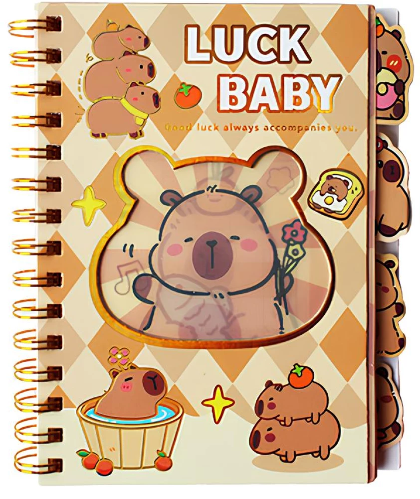 Notepad - Capybara, 100 sheets, grid, assorted
