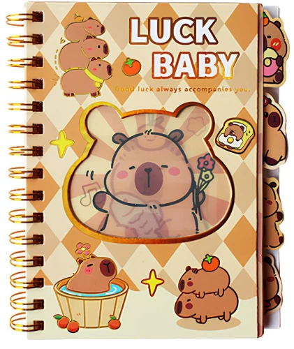 Notepad - Capybara, 100 sheets, grid, assorted