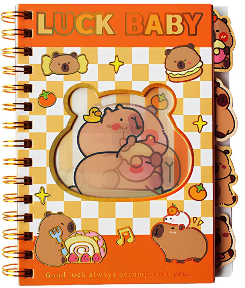 Notepad - Capybara, 100 sheets, grid, assorted