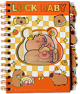 Notepad - Capybara, 100 sheets, grid, assorted