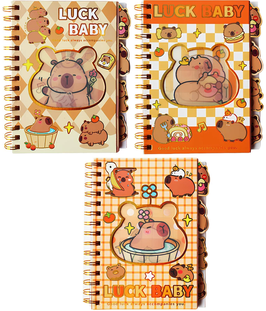 Notepad - Capybara, 100 sheets, grid, assorted