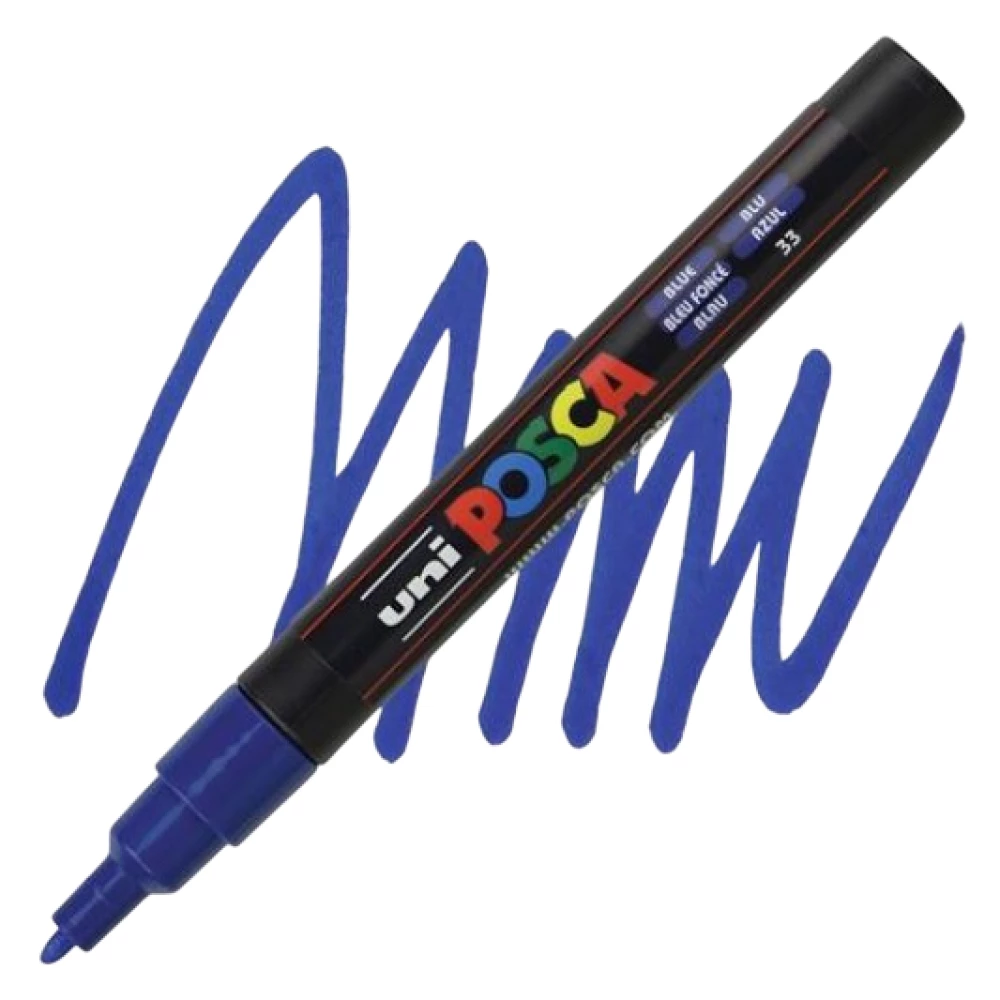Маркер акриловый Uni Posca PC-3M 33, синий