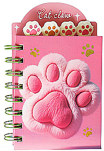 Notebook - Paw, 80 sheets, lined, assorted