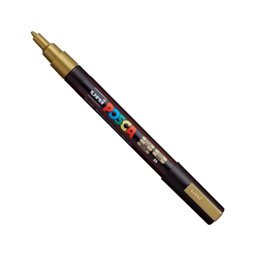 Uni Posca PC-3M 25 Acrylic Marker, Gold