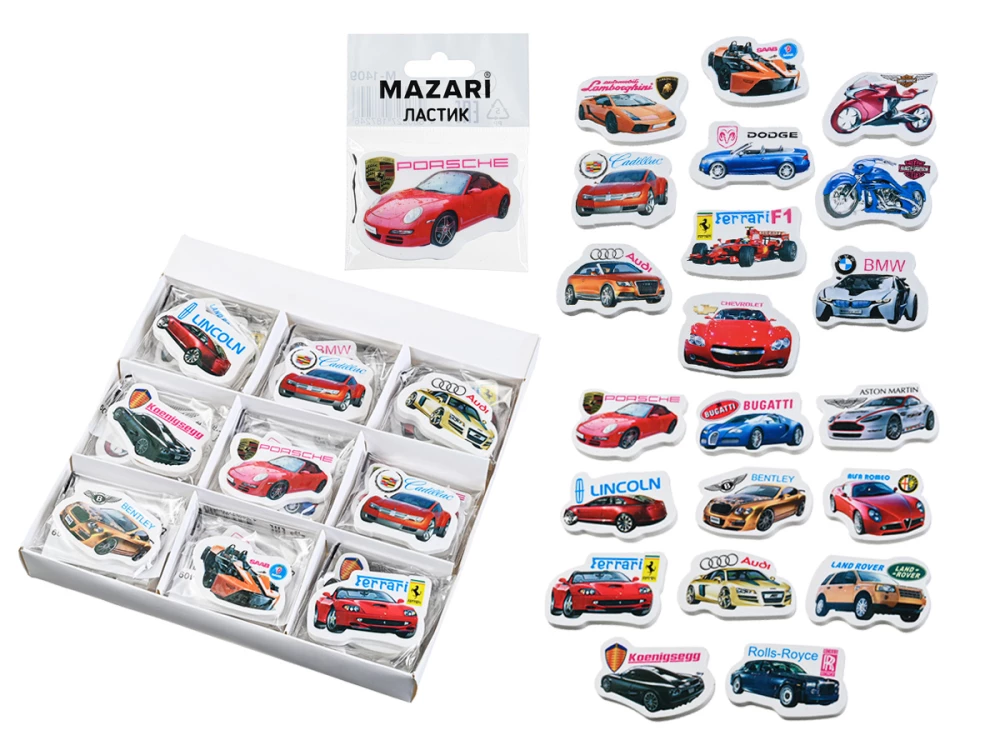 Eraser - Machine, assorted