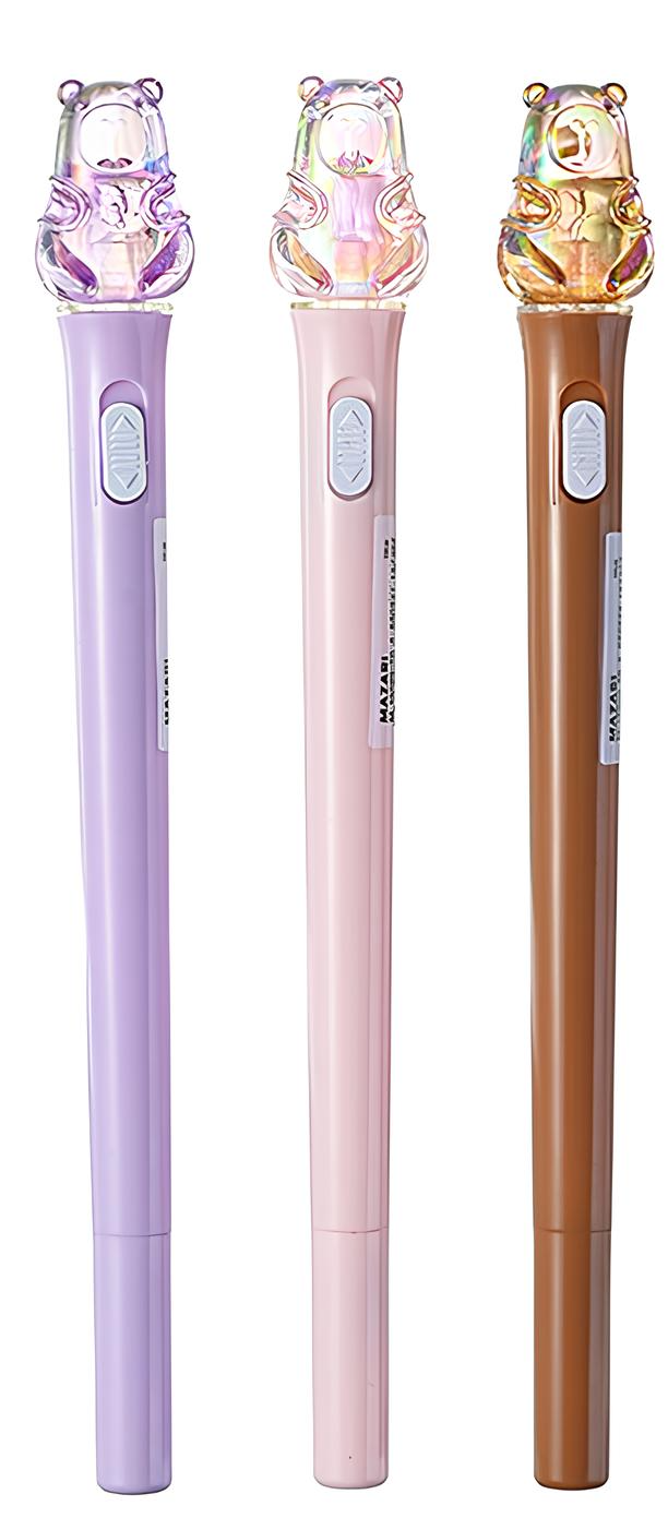 Ручка шариковая - Capybara, синяя, с подсветкой, в ассортименте