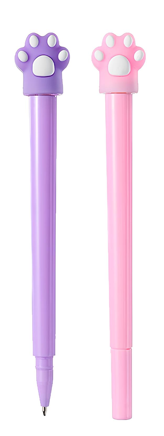 Ручка шариковая - Cat paw, синяя, в ассортименте