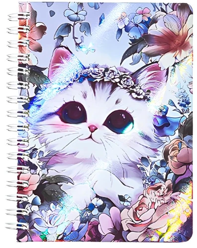 Notebook - Kittens, 60 sheets, grid, assorted