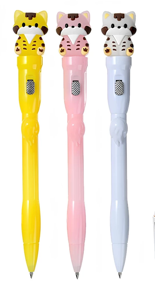 Ballpoint pen - Cat, blue, assorted