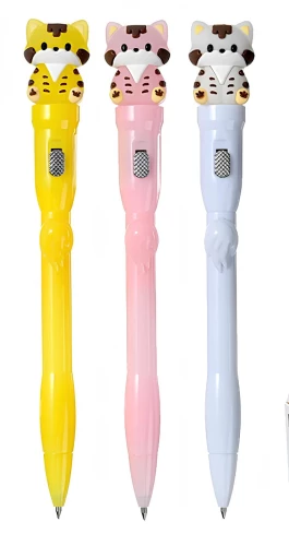 Ballpoint pen - Cat, blue, assorted