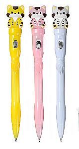 Ballpoint pen - Cat, blue, assorted