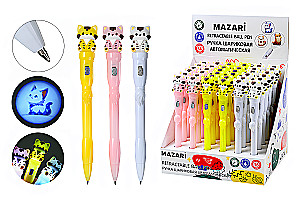Ballpoint pen - Cat, blue, assorted