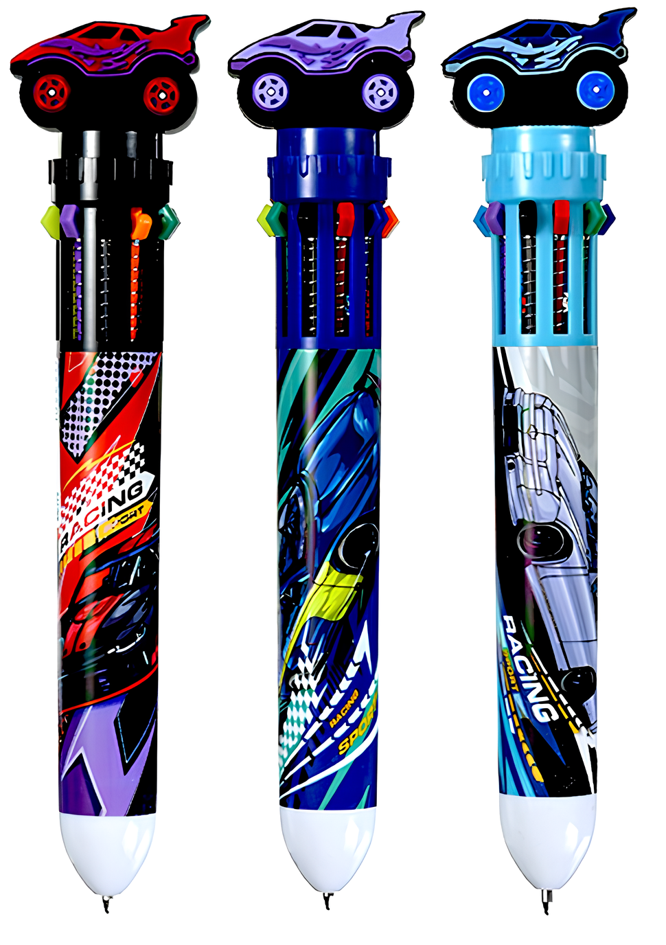 Ручка шариковая - Racing, цветная, в ассортименте